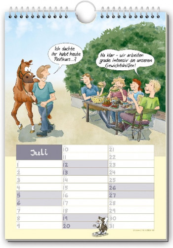 Comic-Kalender Geschichten vom Pferd 2025