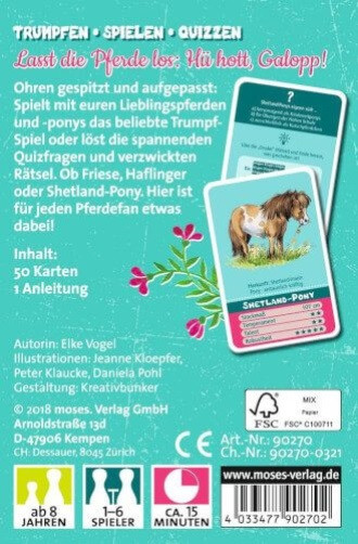 Trumpfen - Spielen - Quizzen: Pferde und Ponys