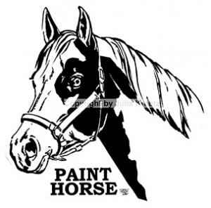 Auto Aufkleber Paint Horse