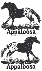 Auto Aufkleber Appaloosa Galopp Set