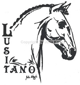 Auto Aufkleber Lusitano